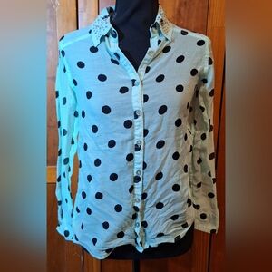JUSTICE button-down shirt Size 14